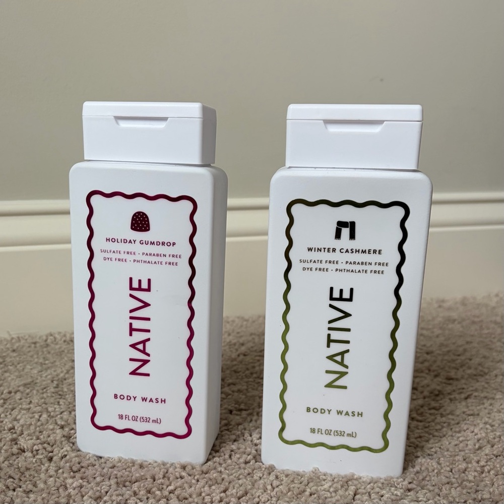 Native Limited Edition Body Wash Set - Holiday Gumdrop & Winter Cashmere